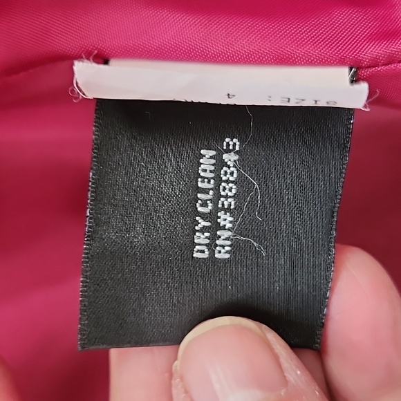 L L Collezioni Italia Ex Cond & Pro Clean Empire Waist Wool Coat Berry 4-6, $135 - Picture 14 of 16